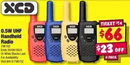 JB Hi-Fi 0.5W UHF Handheld Radio offer