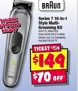 JB Hi-Fi Series 7 10-In-1 Style Multi- Grooming Kit offer