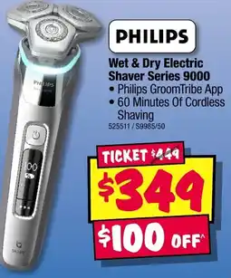 JB Hi-Fi Wet & Dry Electric Shaver Series 9000 offer
