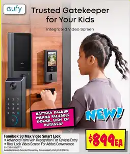 JB Hi-Fi Familock S3 Max Video Smart Lock offer