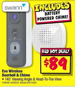 JB Hi-Fi Evo Wireless Doorbell & Chime offer