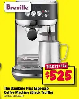 JB Hi-Fi The Bambino Plus Espresso Coffee Machine (Black Truffle) offer