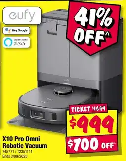 JB Hi-Fi X10 Pro Omni Robotic Vacuum offer
