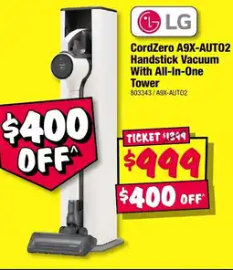 JB Hi-Fi CordZero A9X-AUTO2 Handstick Vacuum With All-In-One Tower offer