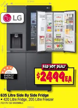 JB Hi-Fi Side By Side Fridge offer