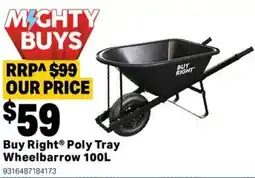 Mitre 10 Poly Tray Wheelbarrow offer