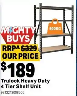 Mitre 10 Trulock Heavy Duty 4 Tier Shelf Unit offer