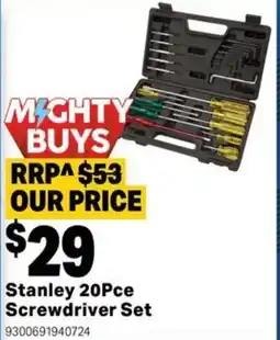 Mitre 10 Stanley 20Pce Screwdriver Set offer