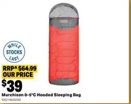 Mitre 10 Hooded Sleeping Bag offer