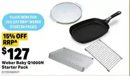 Mitre 10 Weber Baby Starter Pack offer