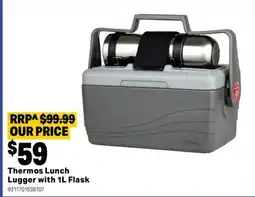 Mitre 10 Thermos Lunch Lugger with Flask offer