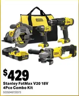 Mitre 10 Stanley FatMax V20 18V 4Pce Combo Kit offer