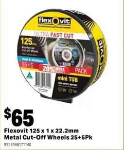 Mitre 10 Metal Cut-Off Wheels offer