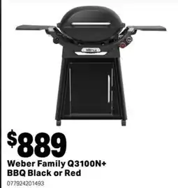Mitre 10 Weber Family Q3100N+ BBQ Black or Red offer