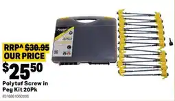 Mitre 10 Polytuf Screw in Peg Kit offer