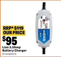 Mitre 10 Lion 3.5Amp Battery Charger offer