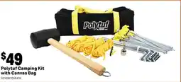 Mitre 10 Polytuf Camping Kit with Canvas Bag offer