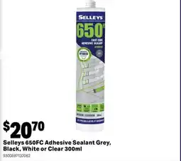 Mitre 10 Adhesive Sealant Grey, Black, White or Clear offer