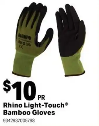 Mitre 10 Rhino Light-Touch Bamboo Gloves offer