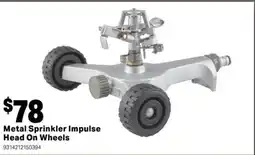 Mitre 10 Metal Sprinkler Impulse Head On Wheels offer