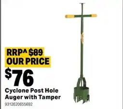Mitre 10 Cyclone Post Hole Auger with Tamper offer