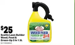Mitre 10 Scotts Lawn Builder Weed, Feed & Green-Up 3 In 1 offer