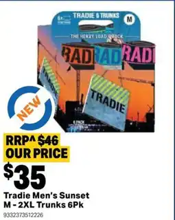 Mitre 10 Tradie Men's Sunset M-2XL Trunks offer