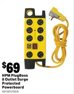 Mitre 10 HPM PlugBoss 8 Outlet Surge Protected Powerboard offer
