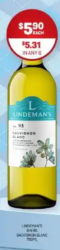 Harry Brown Lindeman's bin 95 sauvignon blanc offer