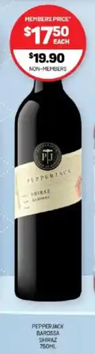Harry Brown Pepperjack barossa shiraz offer