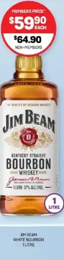 Harry Brown Jim beam white bourbon offer