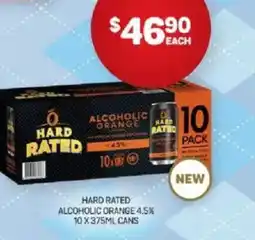 Harry Brown Hard rated alcoholic orange offer