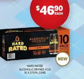 Harry Brown Hard rated alcoholic orange offer