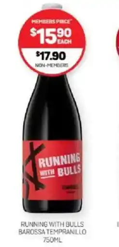 Harry Brown Running with bulls barossa tempranillo offer