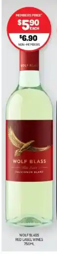 Harry Brown Wolf blass red label wines offer