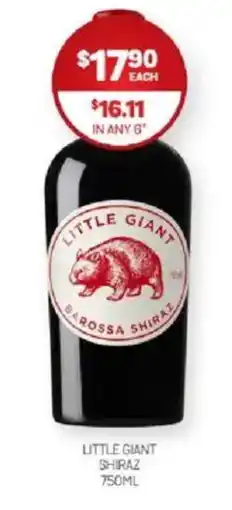 Harry Brown Little giant shiraz offer