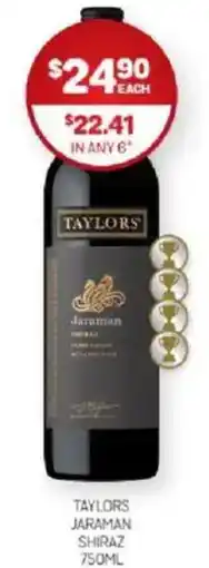 Harry Brown Taylors jaraman shiraz offer