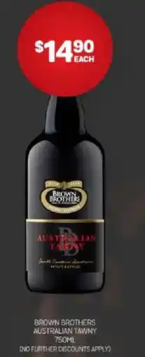 Harry Brown Brown brothers australian tawny offer