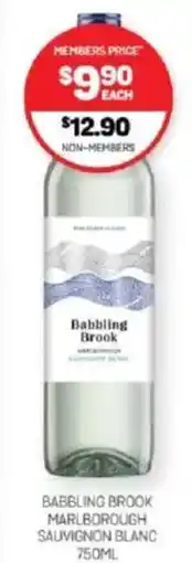 Harry Brown Babbling brook marlborough sauvignon blanc offer