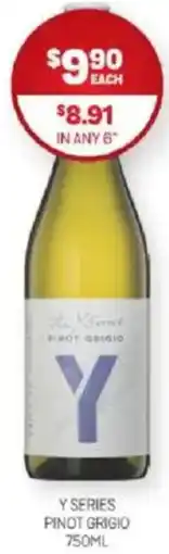 Harry Brown Y series pinot grigio offer