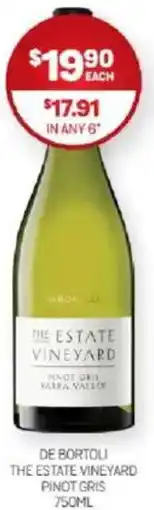 Harry Brown De bortoli the estate vineyard pinot gris offer
