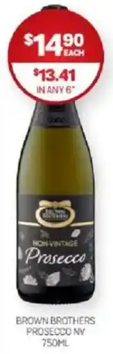 Harry Brown Brown brothers prosecco nv offer