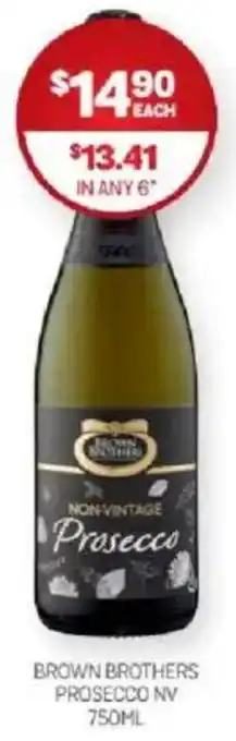 Harry Brown Brown brothers prosecco nv offer
