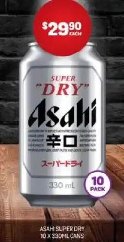 Harry Brown ASAHI SUPER DRY offer