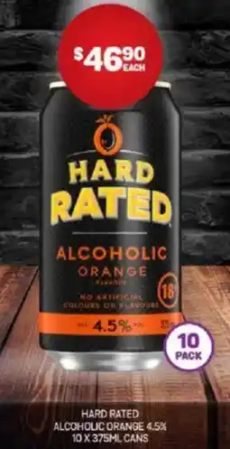 Harry Brown Hard rated alcoholic orange 4.5% offer