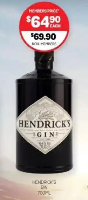 Harry Brown Hendrick's gin offer