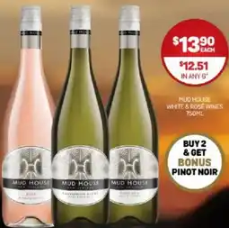 Harry Brown Mud house white & rosé wines offer