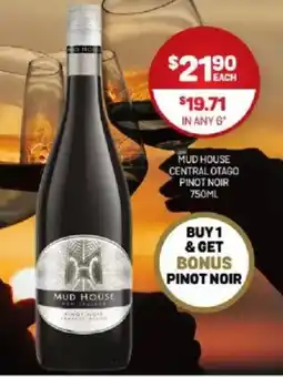 Harry Brown Mud house central otago pinot noir offer