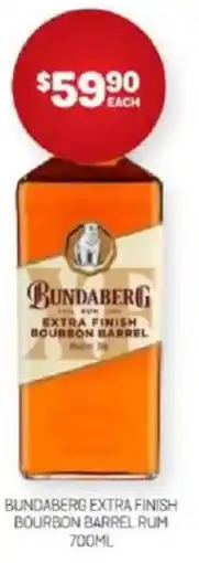 Harry Brown Bundaberg extra finish bourbon barrel rum offer
