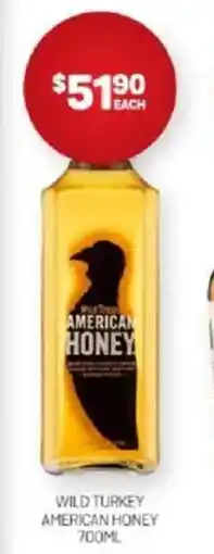 Harry Brown Wild turkey american honey offer